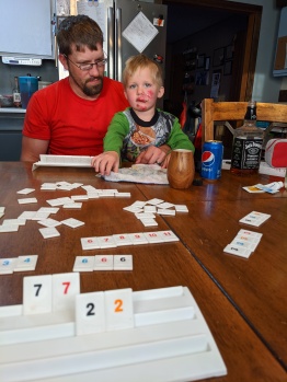 Rummikub is always fun, even after taking a MAJOR digger off your bike!